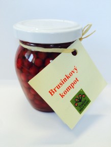 Brusinkový kompot 140 ml